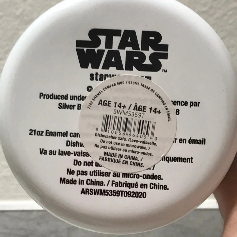 NEW STAR WARS Coffee cup Tea hot chocolate mug ☕️ Camper retro baby yoda
